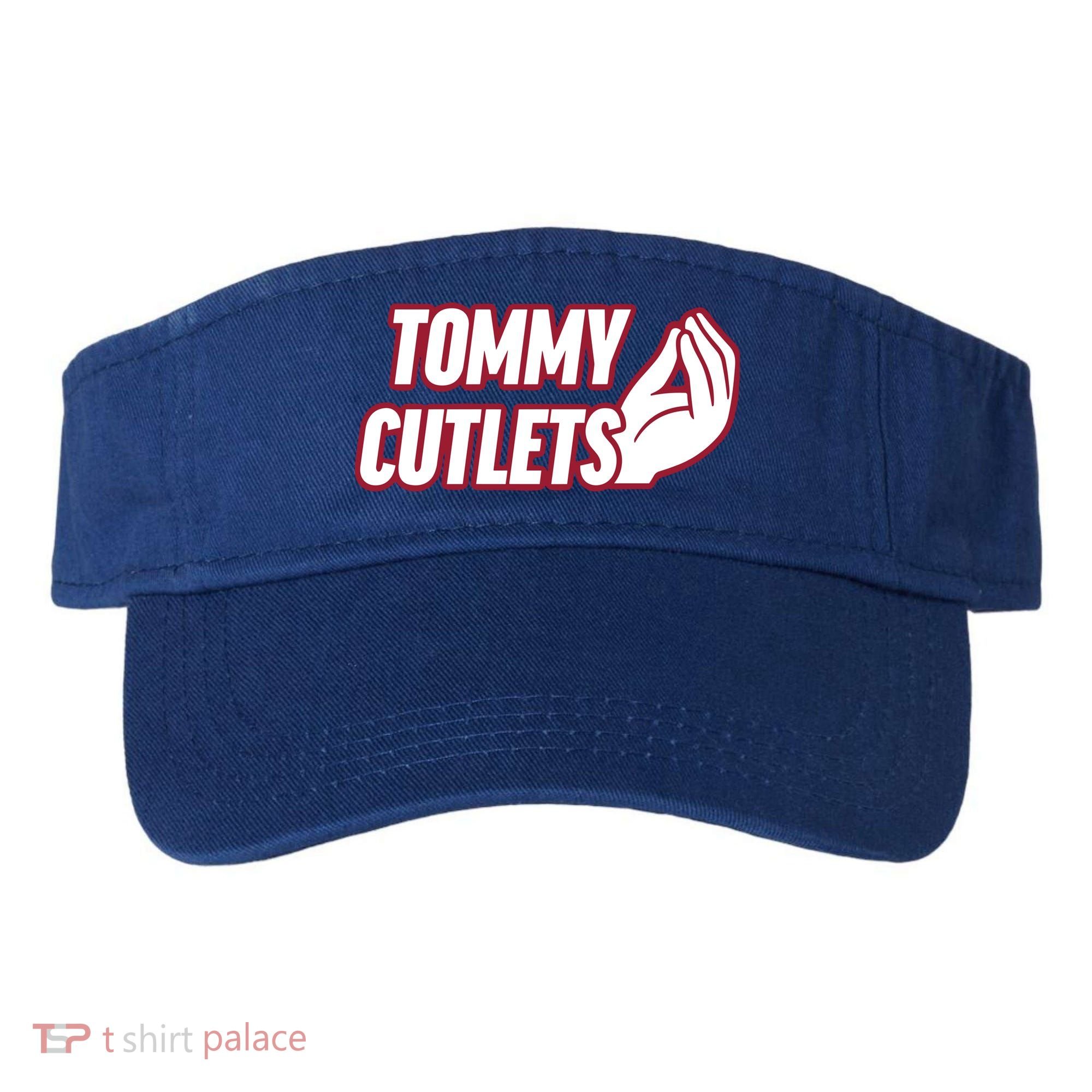 Ny Italian Hand Gesture Tommy Cutlets Football Quarterback Visor