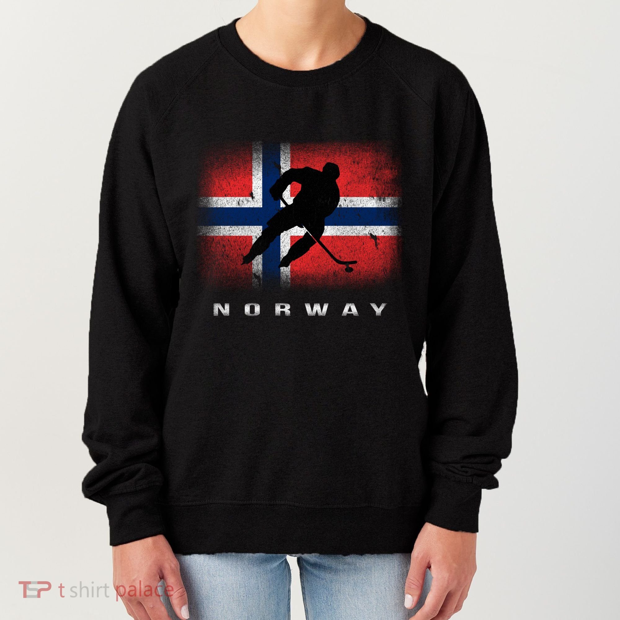 Norway Ice Hockey Norwegian Flag Norge Gift Women's Sweatshirt