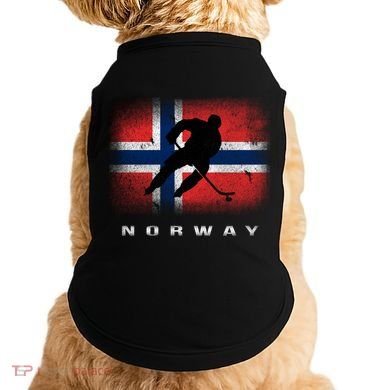 Norway Ice Hockey Norwegian Flag Norge Gift Doggie Tank