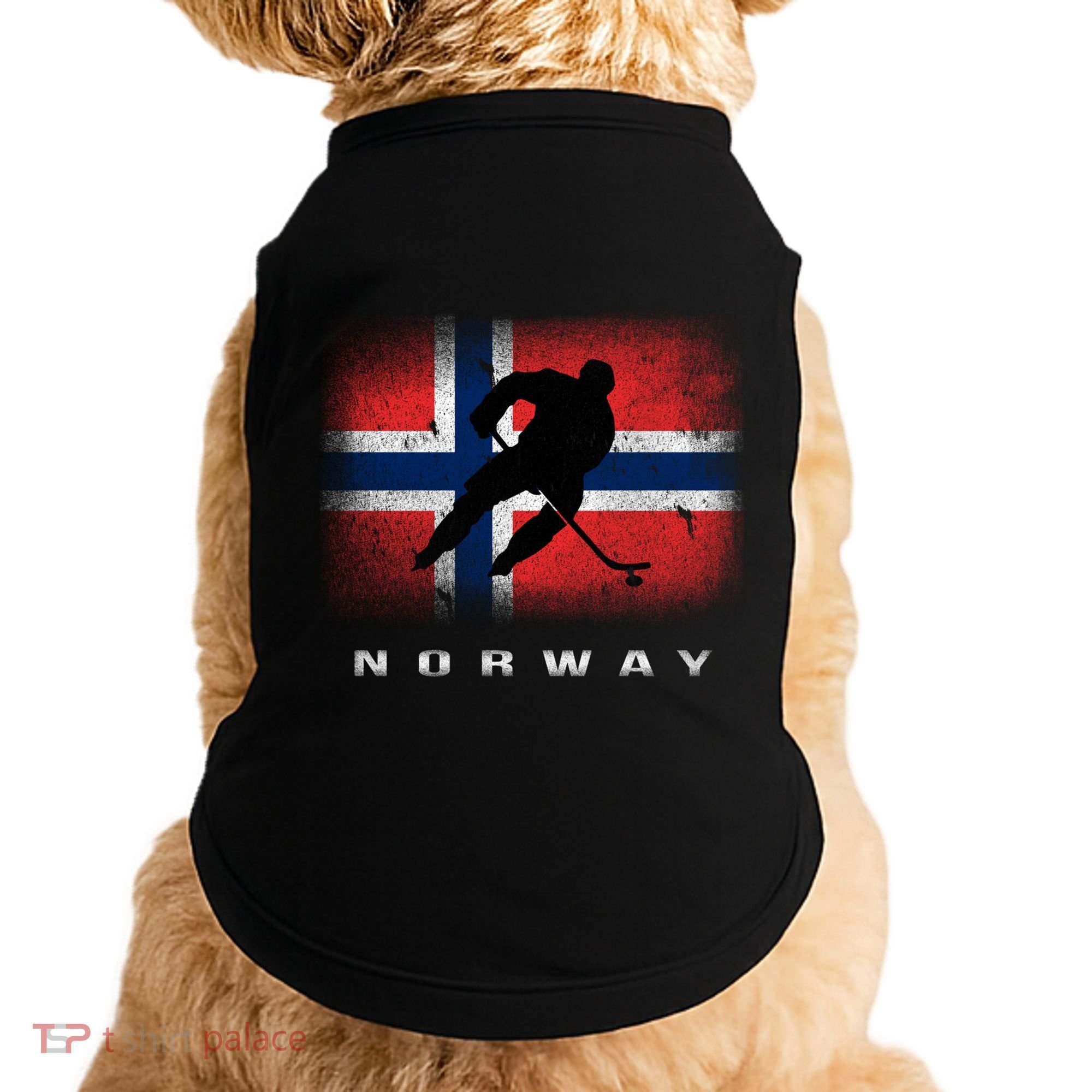 Norway Ice Hockey Norwegian Flag Norge Gift Doggie Tank