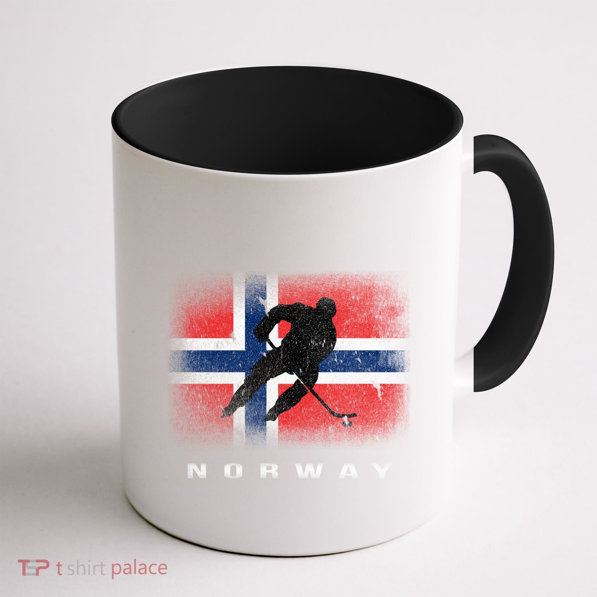 Norway Ice Hockey Norwegian Flag Norge Gift Coffee Mug
