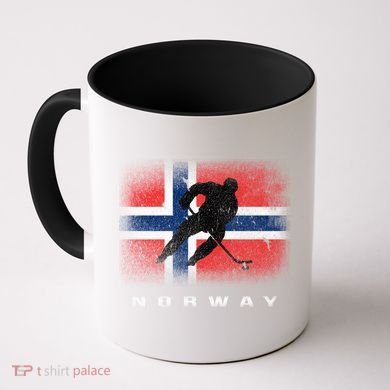Norway Ice Hockey Norwegian Flag Norge Gift Coffee Mug