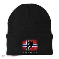 Norway Ice Hockey Norwegian Flag Norge Gift Beanie thumb 0