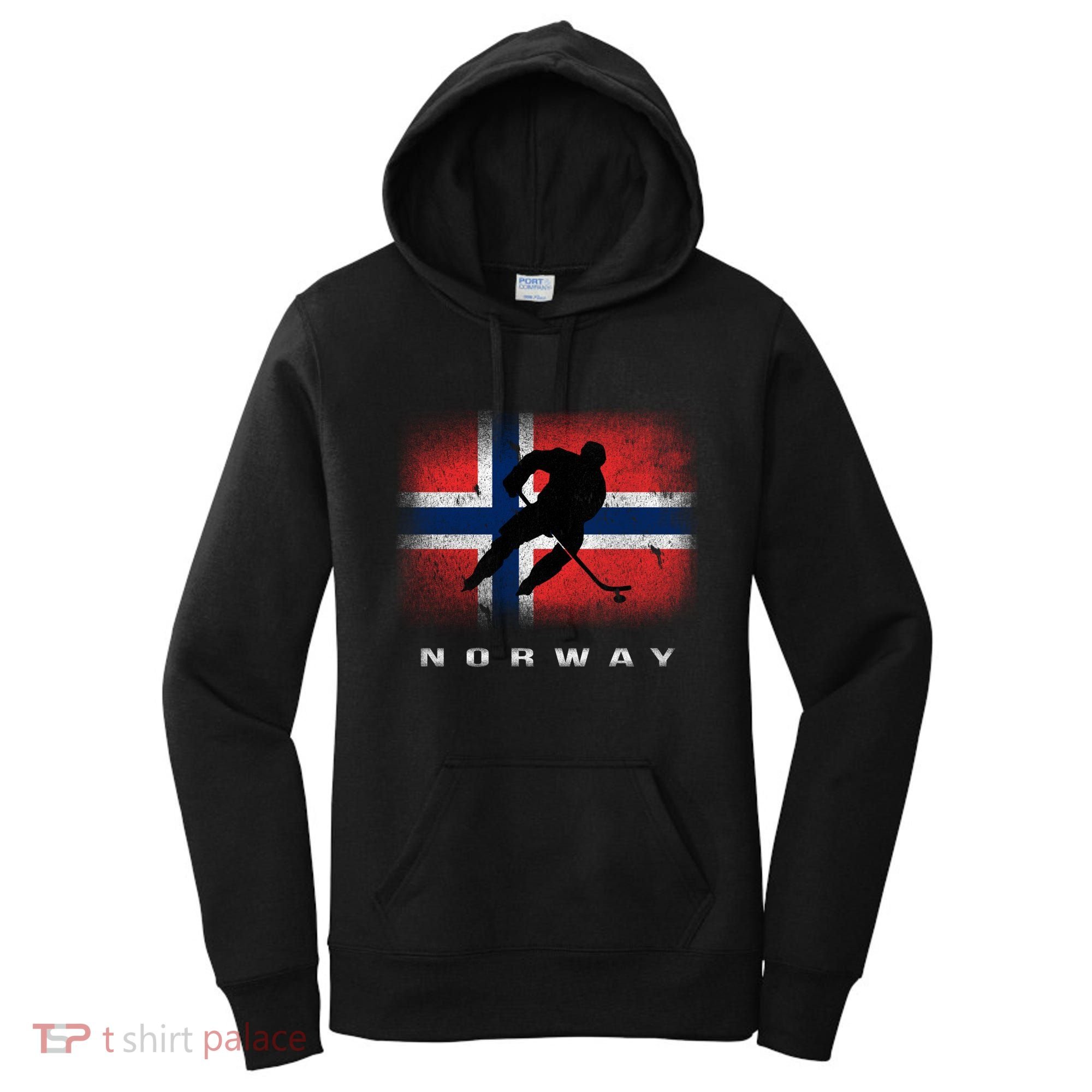 Norway Ice Hockey Norwegian Flag Norge Gift Women's Hoodie