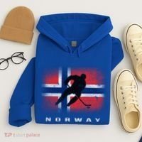 Norway Ice Hockey Norwegian Flag Norge Gift Hoodie thumb 4