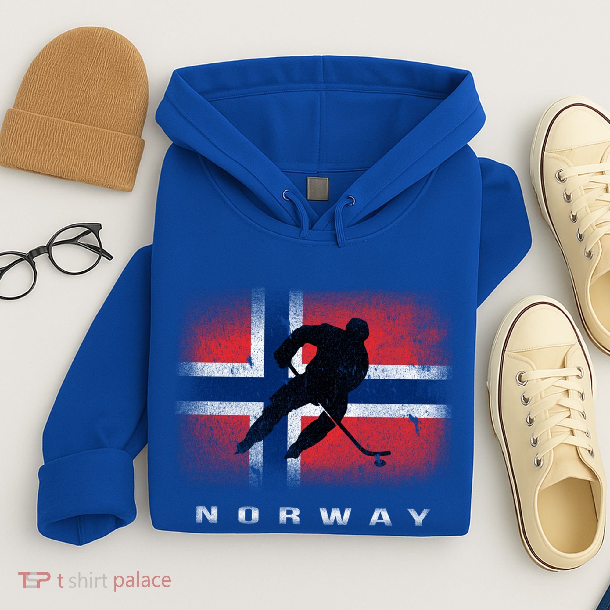 Norway Ice Hockey Norwegian Flag Norge Gift Hoodie