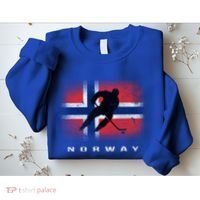 Norway Ice Hockey Norwegian Flag Norge Gift Sweatshirt thumb 2
