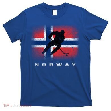 Norway Ice Hockey Norwegian Flag Norge Gift T-Shirt