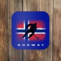 Norway Ice Hockey Norwegian Flag Norge Gift Coaster thumb 0