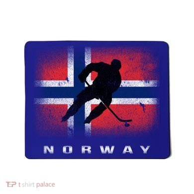 Norway Ice Hockey Norwegian Flag Norge Gift Mousepad