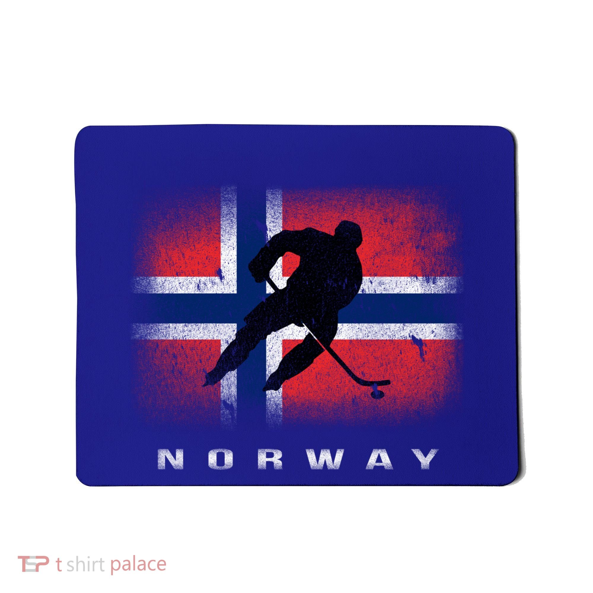 Norway Ice Hockey Norwegian Flag Norge Gift Mousepad