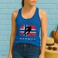 Norway Ice Hockey Norwegian Flag Norge Gift Women's Tank Top thumb 2
