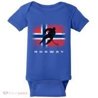 Norway Ice Hockey Norwegian Flag Norge Gift Baby Bodysuit thumb 0