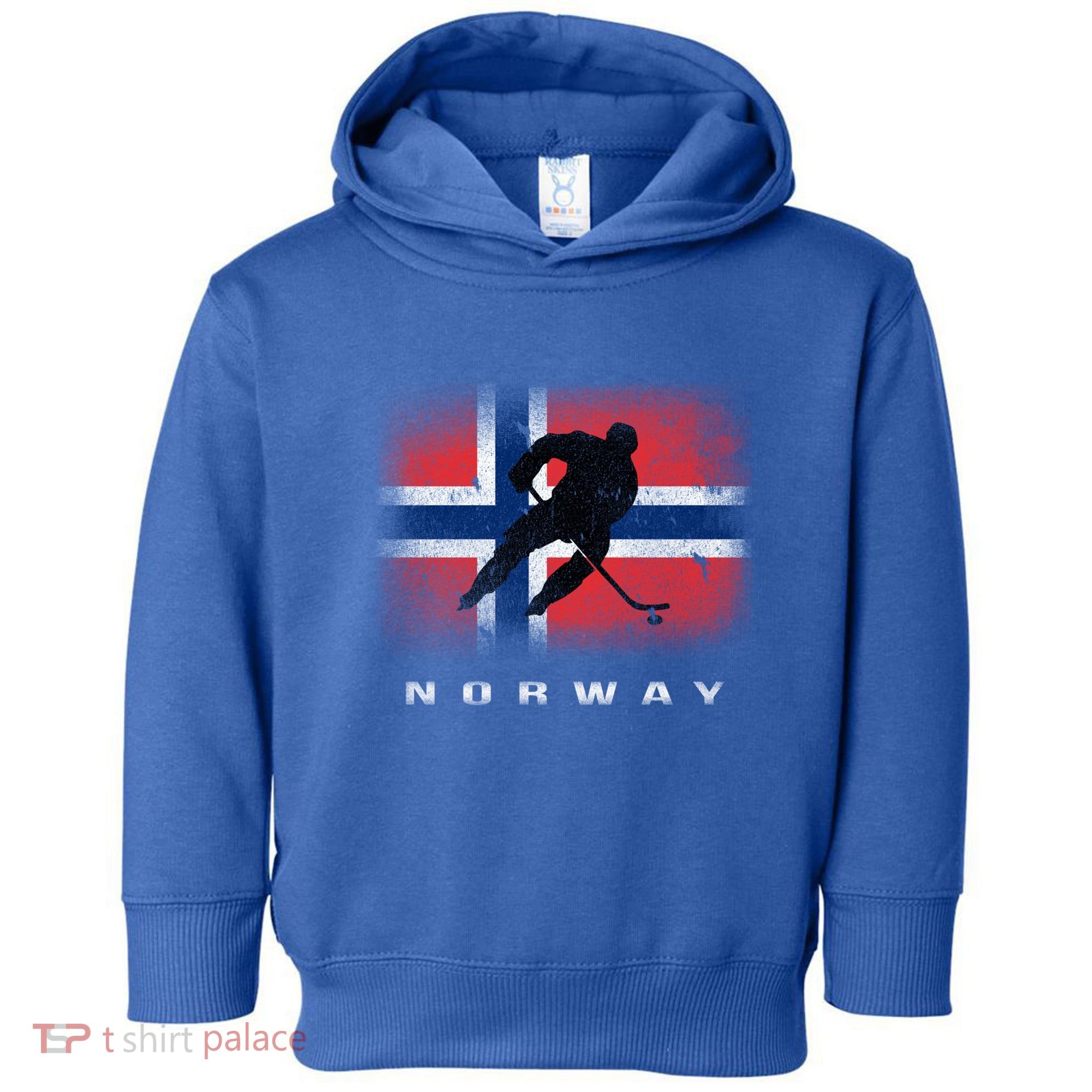 Norway Ice Hockey Norwegian Flag Norge Gift Toddler Hoodie