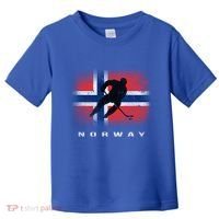 Norway Ice Hockey Norwegian Flag Norge Gift Toddler T-Shirt thumb 0