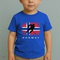 Norway Ice Hockey Norwegian Flag Norge Gift Toddler T-Shirt thumb 2