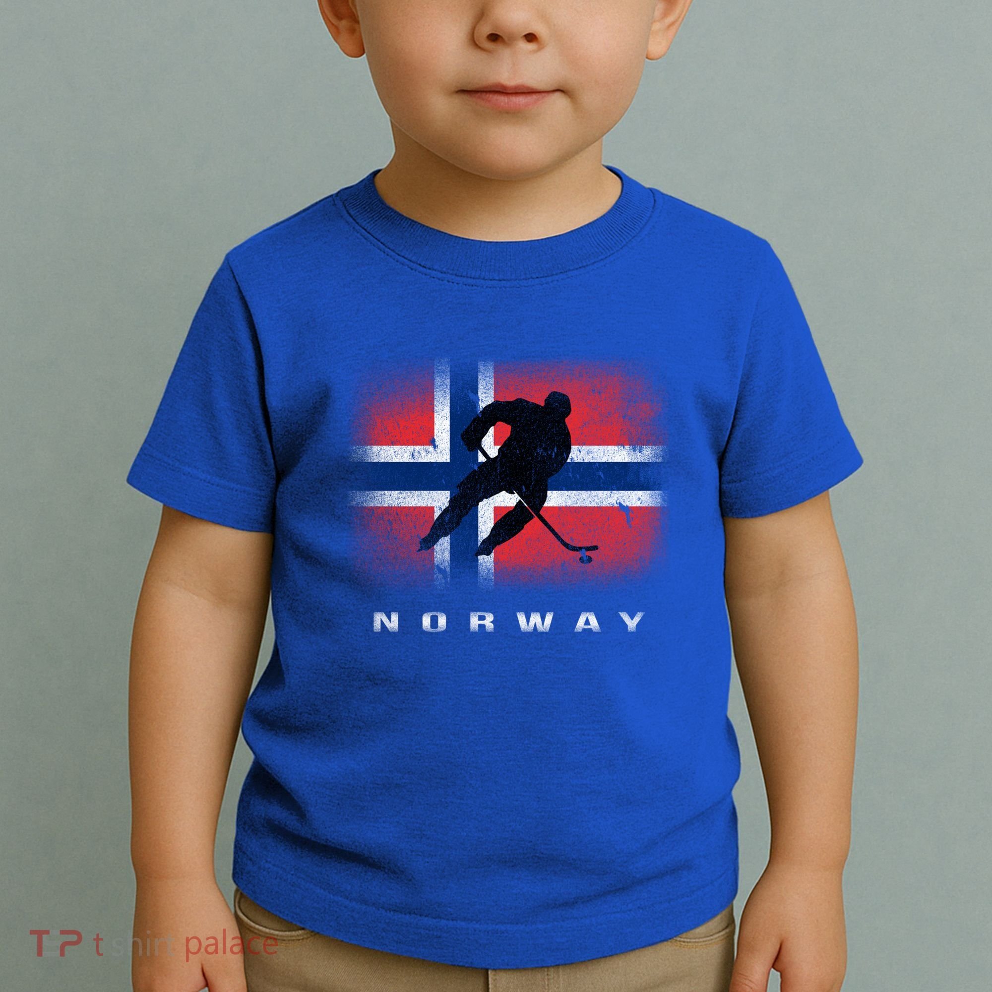 Norway Ice Hockey Norwegian Flag Norge Gift Toddler T-Shirt