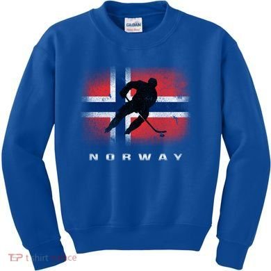 Norway Ice Hockey Norwegian Flag Norge Gift Kids Sweatshirt