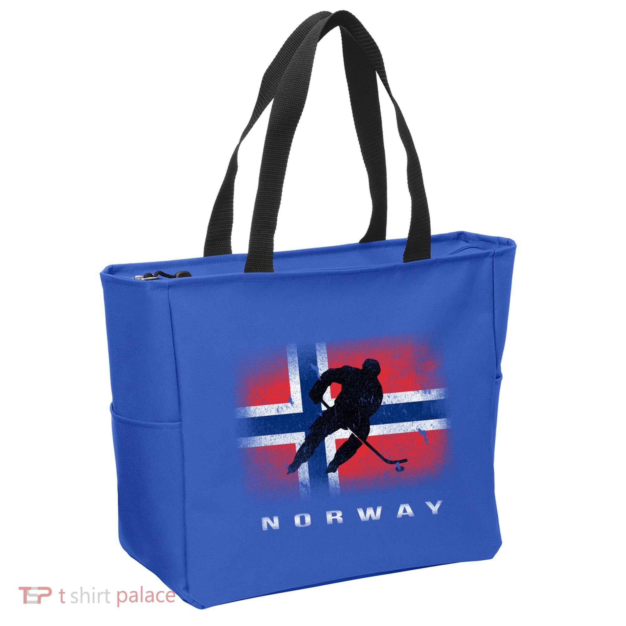 Norway Ice Hockey Norwegian Flag Norge Gift Tote Bag