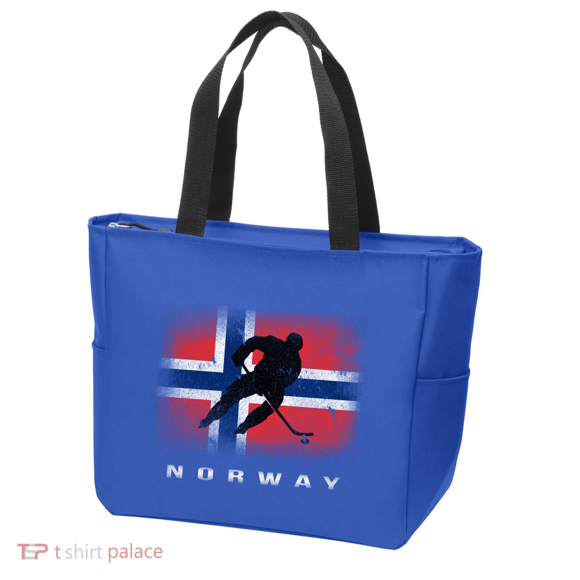 Norway Ice Hockey Norwegian Flag Norge Gift Tote Bag