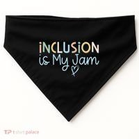 Neurodiversity Inclusion Is My Jam Autism Special Needs Mom USA-Made Doggie Bandana thumb 0