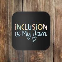 Neurodiversity Inclusion Is My Jam Autism Special Needs Mom Coaster thumb 0
