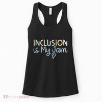 Neurodiversity Inclusion Is My Jam Autism Special Needs Mom Women's Tank Top thumb 0