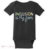 Neurodiversity Inclusion Is My Jam Autism Special Needs Mom Baby Bodysuit thumb 0