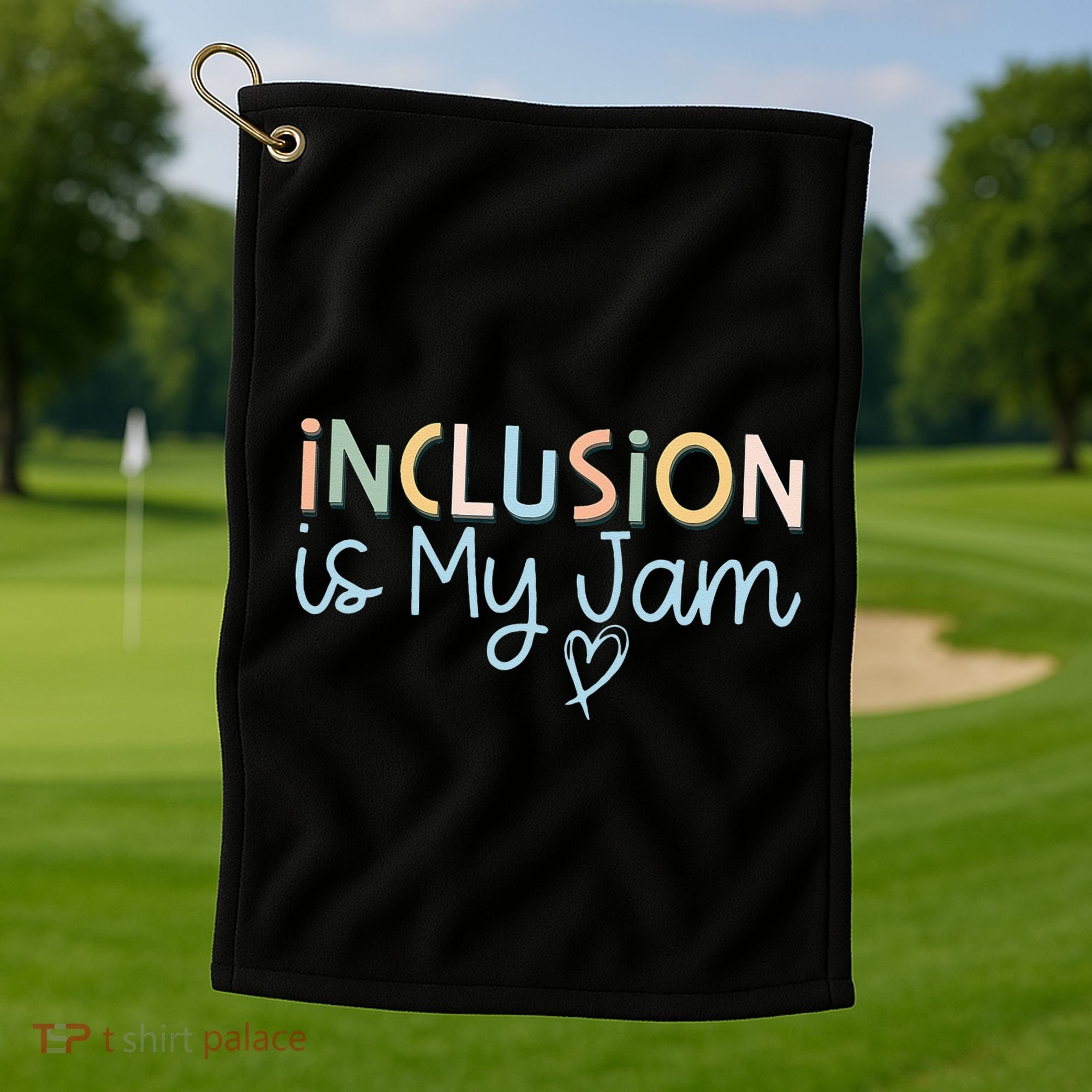 Neurodiversity Inclusion Is My Jam Autism Special Needs Mom Golf Towel