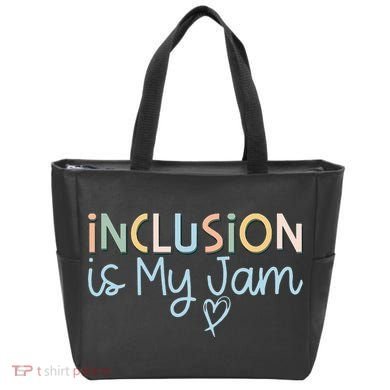 Neurodiversity Inclusion Is My Jam Autism Special Needs Mom Tote Bag