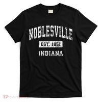 Noblesville Indiana In Vintage Established Sports T-Shirt thumb 0