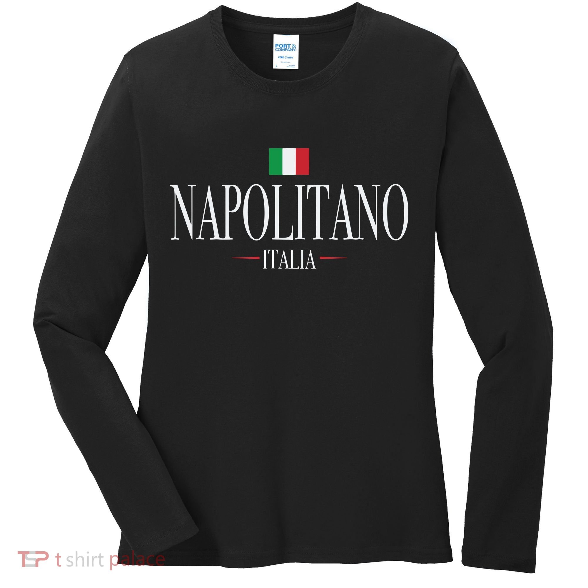 Napolitano Italia Italian Flag Women's Long Sleeve Shirt