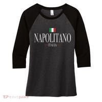 Napolitano Italia Italian Flag Women's Tri-Blend 3/4-Sleeve Raglan Shirt thumb 0