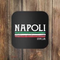 Naples Italy Italian Flag Souvenirs Gift Napoli Coaster thumb 0