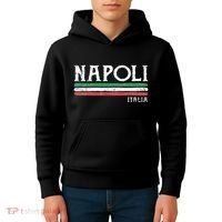 Naples Italy Italian Flag Souvenirs Gift Napoli Kids Hoodie thumb 4