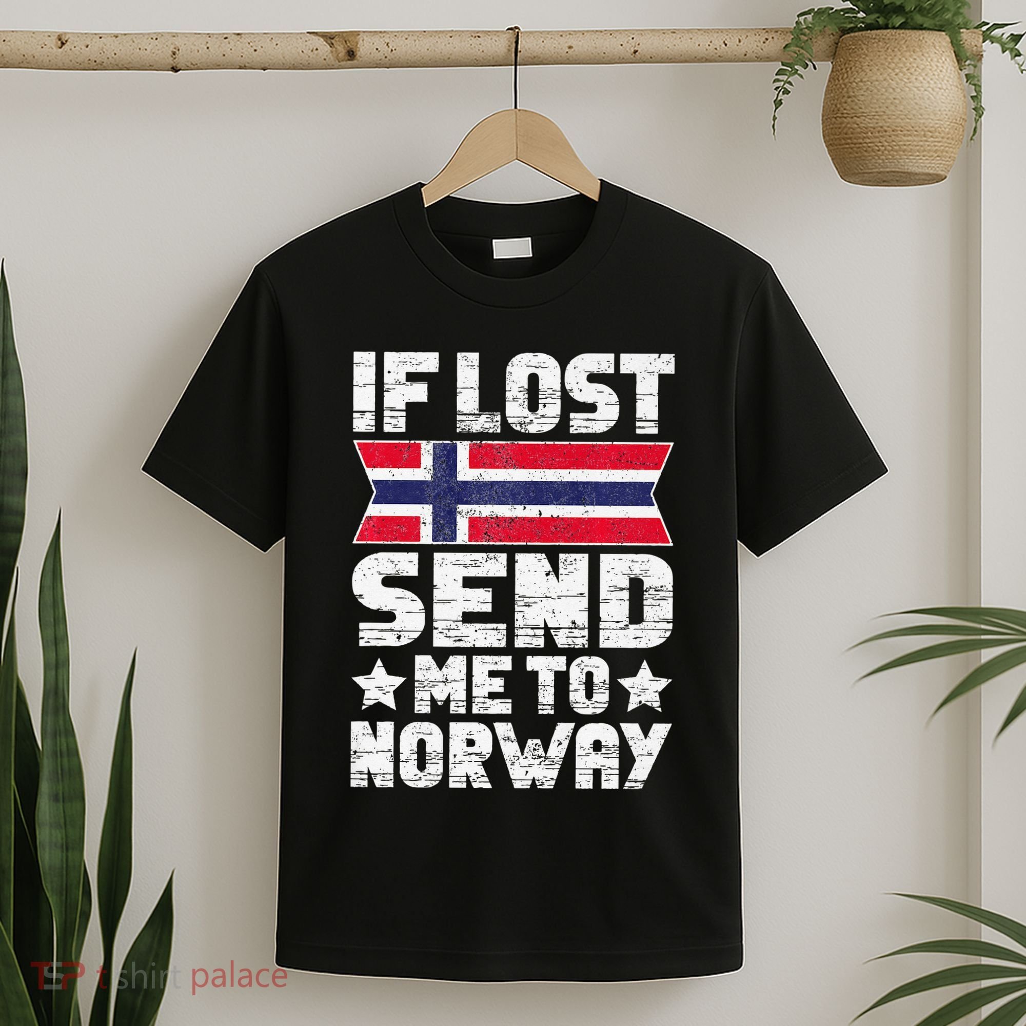 Norwegian If Lost Send Me To Norway  T-Shirt