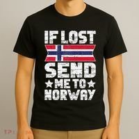 Norwegian If Lost Send Me To Norway  T-Shirt thumb 3