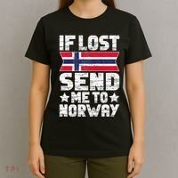 Norwegian If Lost Send Me To Norway  T-Shirt thumb 4