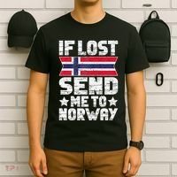 Norwegian If Lost Send Me To Norway  T-Shirt thumb 6