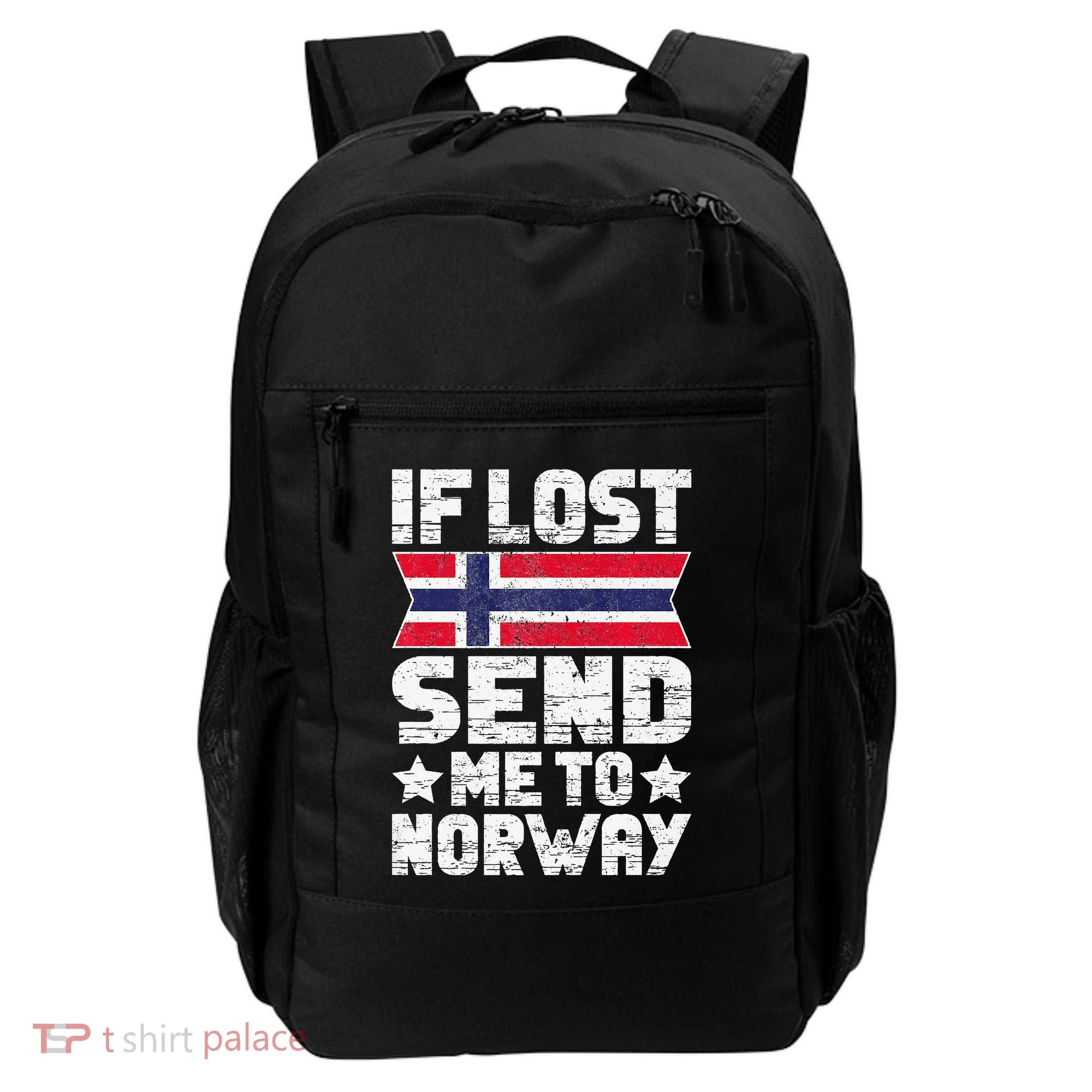 Norwegian If Lost Send Me To Norway  Backpack