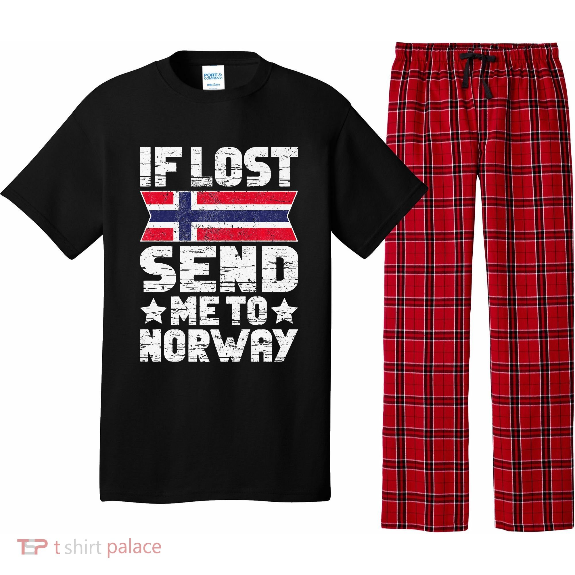 Norwegian If Lost Send Me To Norway  Pajama Set