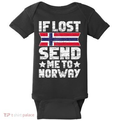 Norwegian If Lost Send Me To Norway  Baby Bodysuit