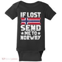 Norwegian If Lost Send Me To Norway  Baby Bodysuit thumb 0