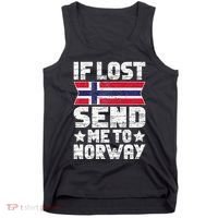 Norwegian If Lost Send Me To Norway  Tank Top thumb 0