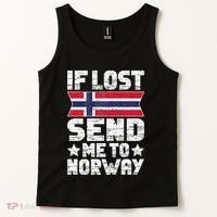 Norwegian If Lost Send Me To Norway  Tank Top thumb 2