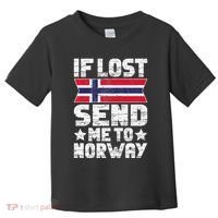 Norwegian If Lost Send Me To Norway  Toddler T-Shirt thumb 0