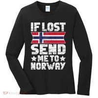 Norwegian If Lost Send Me To Norway  Women's Long Sleeve Shirt thumb 0