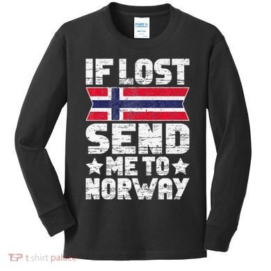 Norwegian If Lost Send Me To Norway  Kids Long Sleeve Shirt