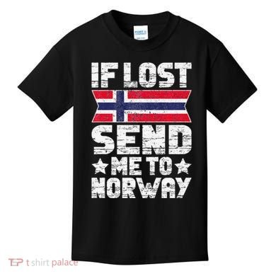 Norwegian If Lost Send Me To Norway  Kids T-Shirt