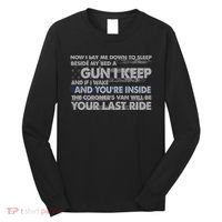 Now I Lay Me Down To Sleep Beside My Bed A Gun I Keep Long Sleeve Shirt thumb 0